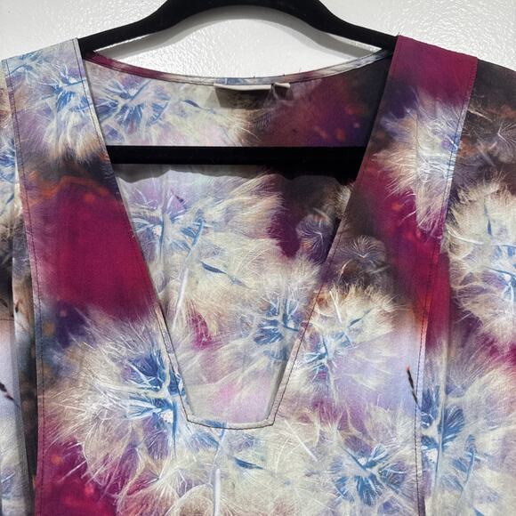 The Odells Tie Dye Monroe Tie Faux Wrap Dress Size Medium Anthropologie READ - Picture 3 of 10